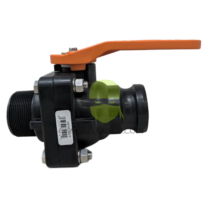 VSFMT204FP-TM BALL VALVE SHORT SERIES FULL PORT 2’’ MALE Camlock ADAPTER X 2’’ MALE NPT - Threaded Valve Manual