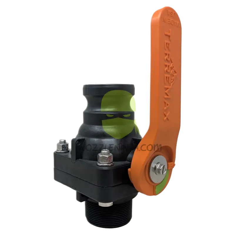 VSFMT204FP-TM BALL VALVE SHORT SERIES FULL PORT 2’’ MALE Camlock ADAPTER X 2’’ MALE NPT - Threaded Valve Manual