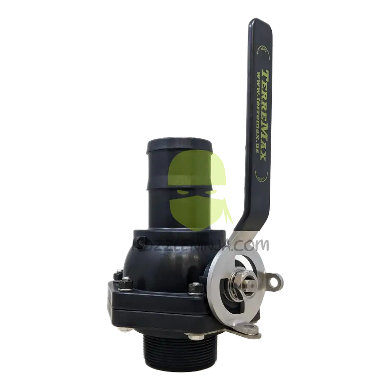 VSHBMT300HSFP-TM BALL VALVE SS SHORT SERIES FULL PORT 3’’ HOSE BARB X 3’’ MALE NPT Threaded Valve Manual