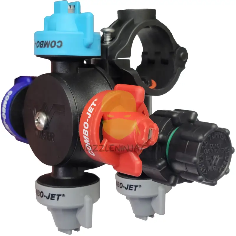Wilger DS41 Nozzle Body 4-Combo-jet + 1 21/32’’ (17mm) Inlet LH Single MSO RH Turret module Nozzle Accessory