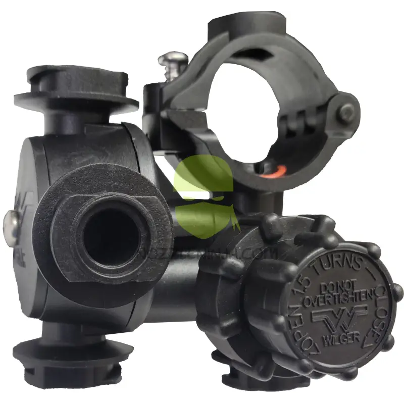 Wilger DS41 Nozzle Body 4-Combo-jet + 1 21/32’’ (17mm) Inlet RH Turret module MSO on LH Single Nozzle Accessory