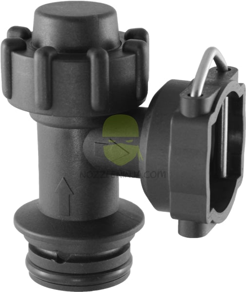 DIAPHRAGM CHECK VALVE 10PSI ASSY- ORS MALE x ORS FEMALE, 90°