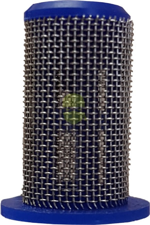 Tip Strainer 50 Mesh Flanged Blue  ISO Poly/Stainless