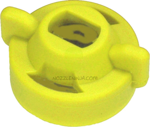 Wilger Radial Lock Cap for ISO Nozzles Yellow  3/8" Slotted For ISO Nozzles