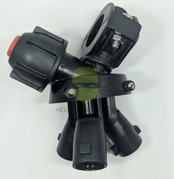 3-way carousel nozzle body for 3/4 inch pipe