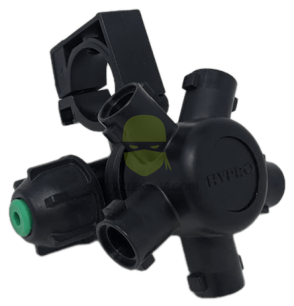 5-Way Nozzle Body Pro Flow 1" wet boom Viton LH DCV