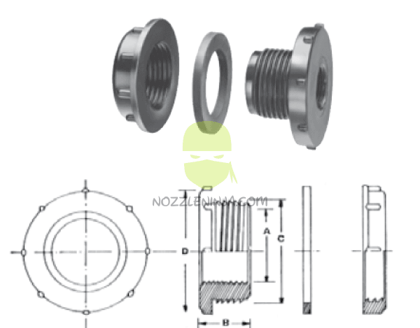 Tank Bulkhead Fittings – Nozzle Ninja