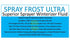 Spray Frost Ultra Ready To Use Pre-Packaged Includes Container