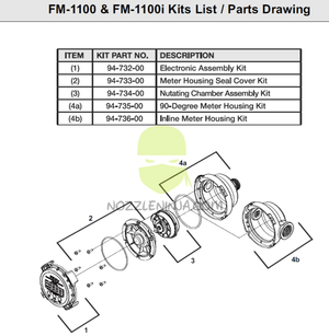 94-734-00 Nutating Chamber Assembly, Includes o-ring seal