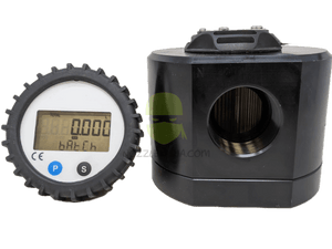 1.5" Oval Gear Flow Meter with Remote Display 2-66gpm