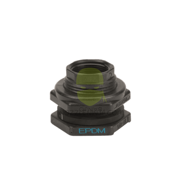 TF125 1¼" Poly Bulkhead Tank Fitting with EPDM Gasket