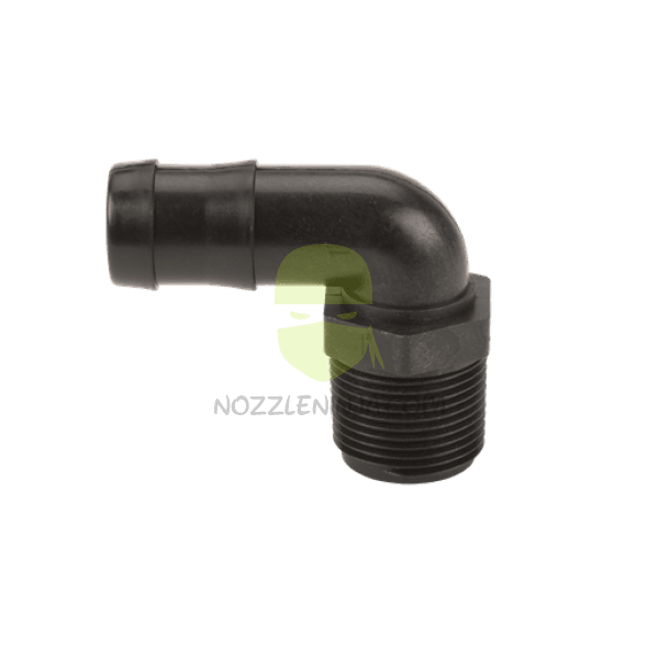 HB100-90 1" MPT x HB Elbow Poly